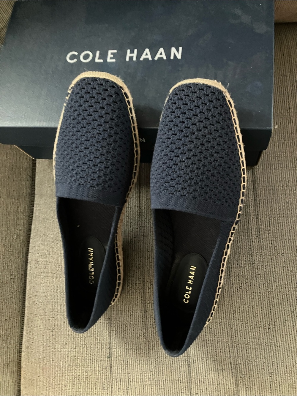 Cole Haan Women’s Navy Cloudfeel Keely Espadrille Slip-On Shoes Size 9 - Picture 2 of 7